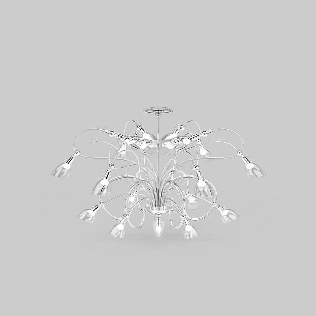 欧式水晶吊灯3D模型