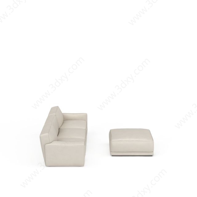 欧式客厅沙发3D模型