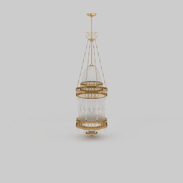 中式宫廷吊灯3D模型