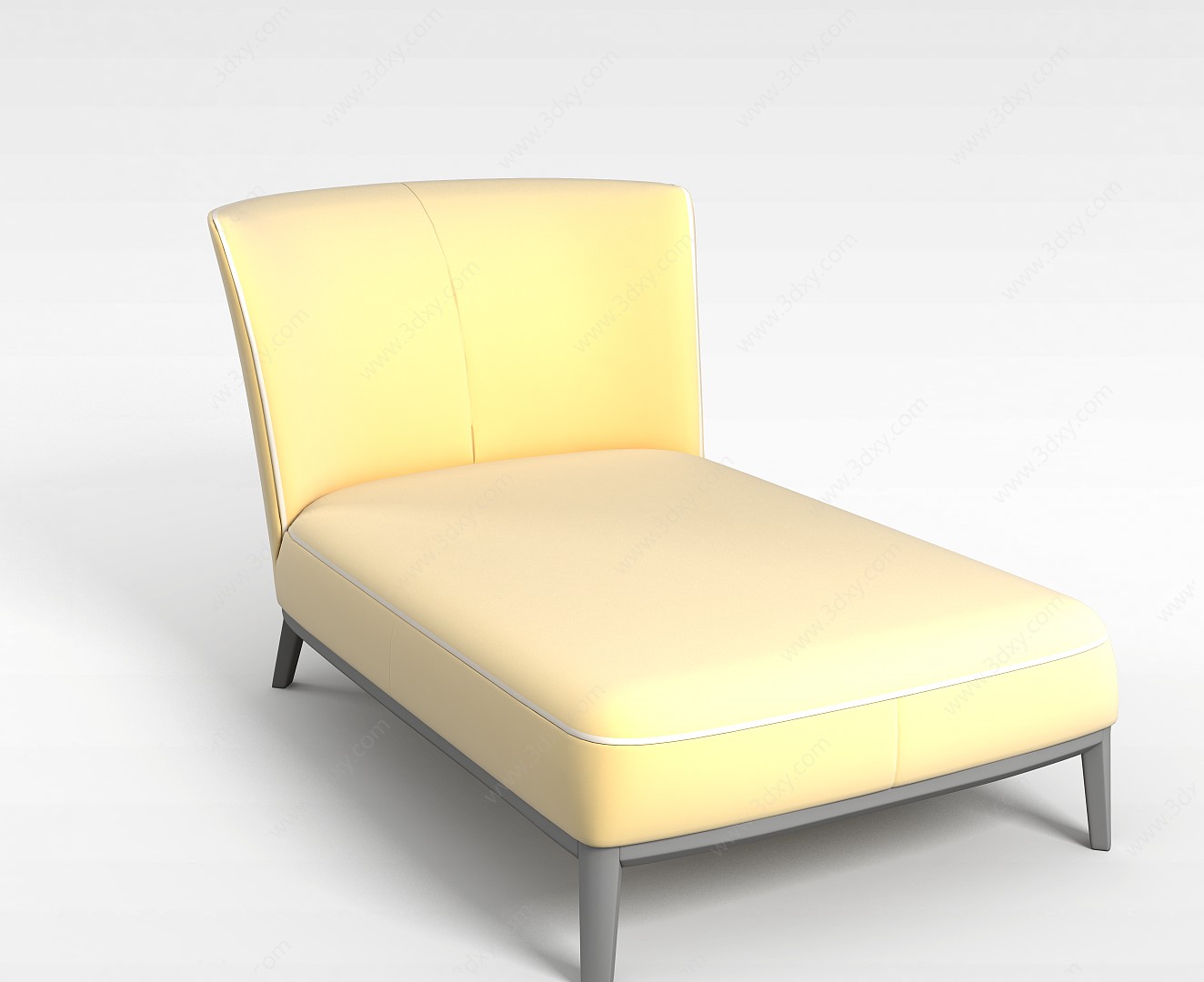 米色椅子3D模型