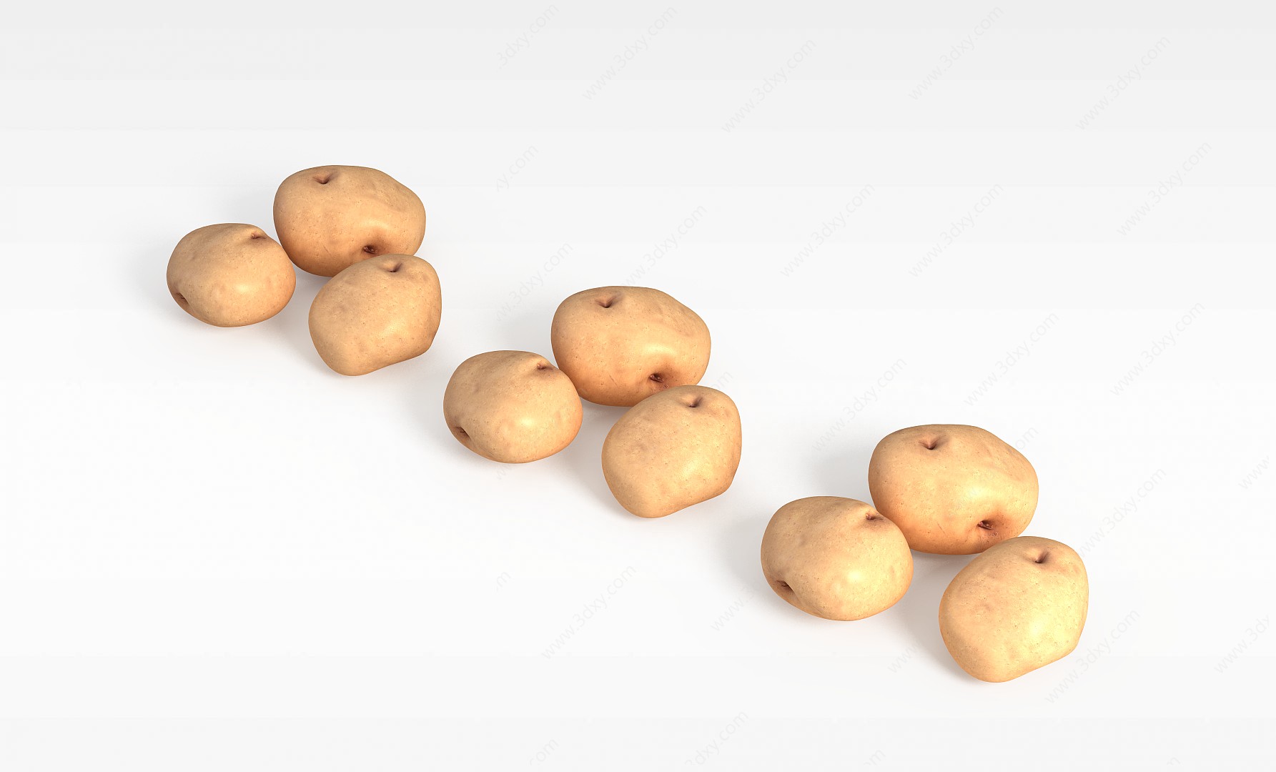 土豆3D模型