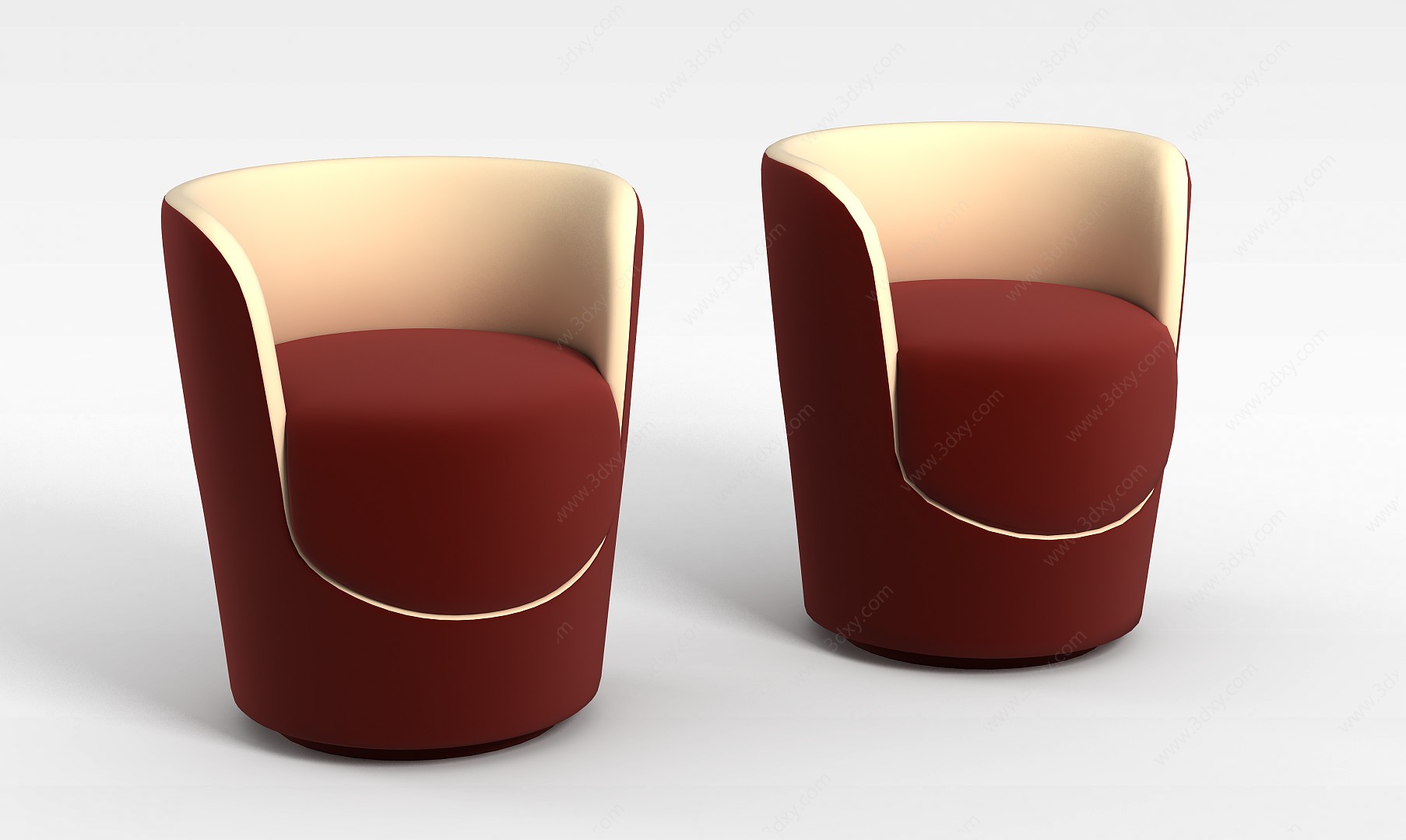 圆形沙发椅子3D模型