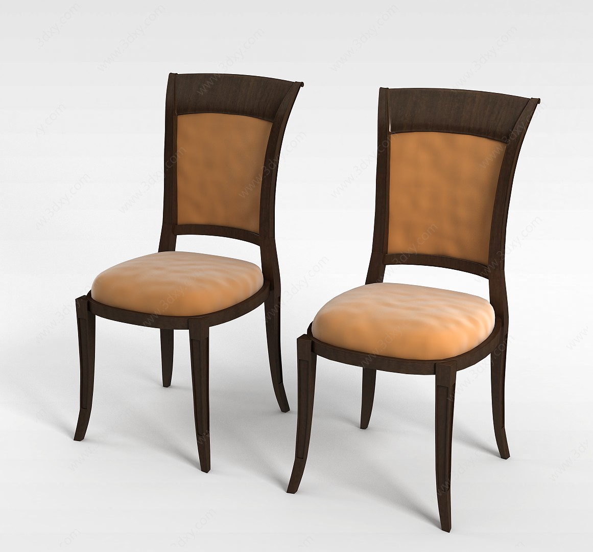 实木椅子3D模型