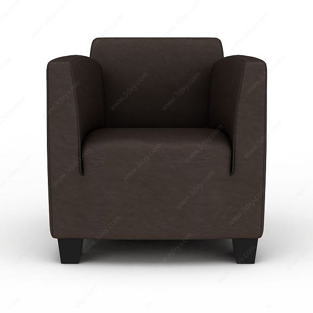棕色椅子3D模型