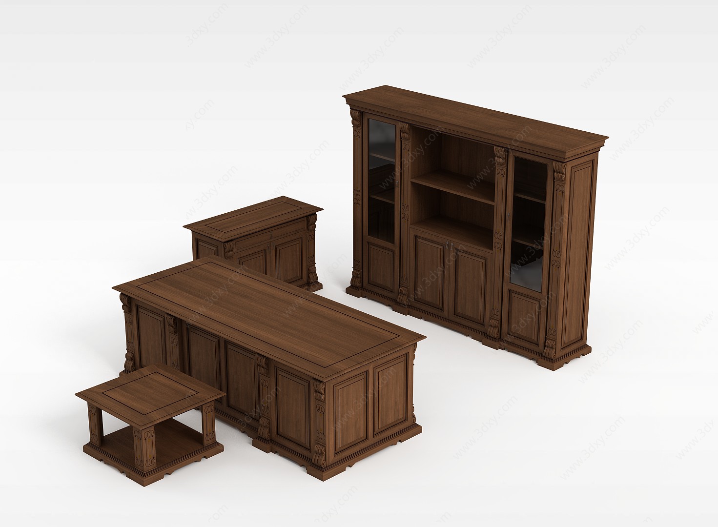 书房柜子3D模型