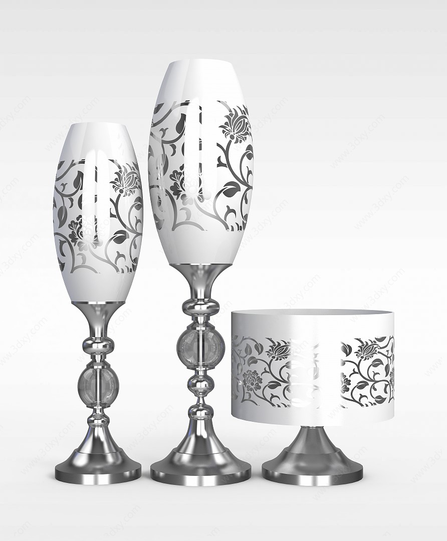 银质杯器皿3D模型