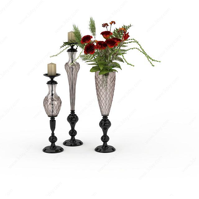 花瓶装饰3D模型