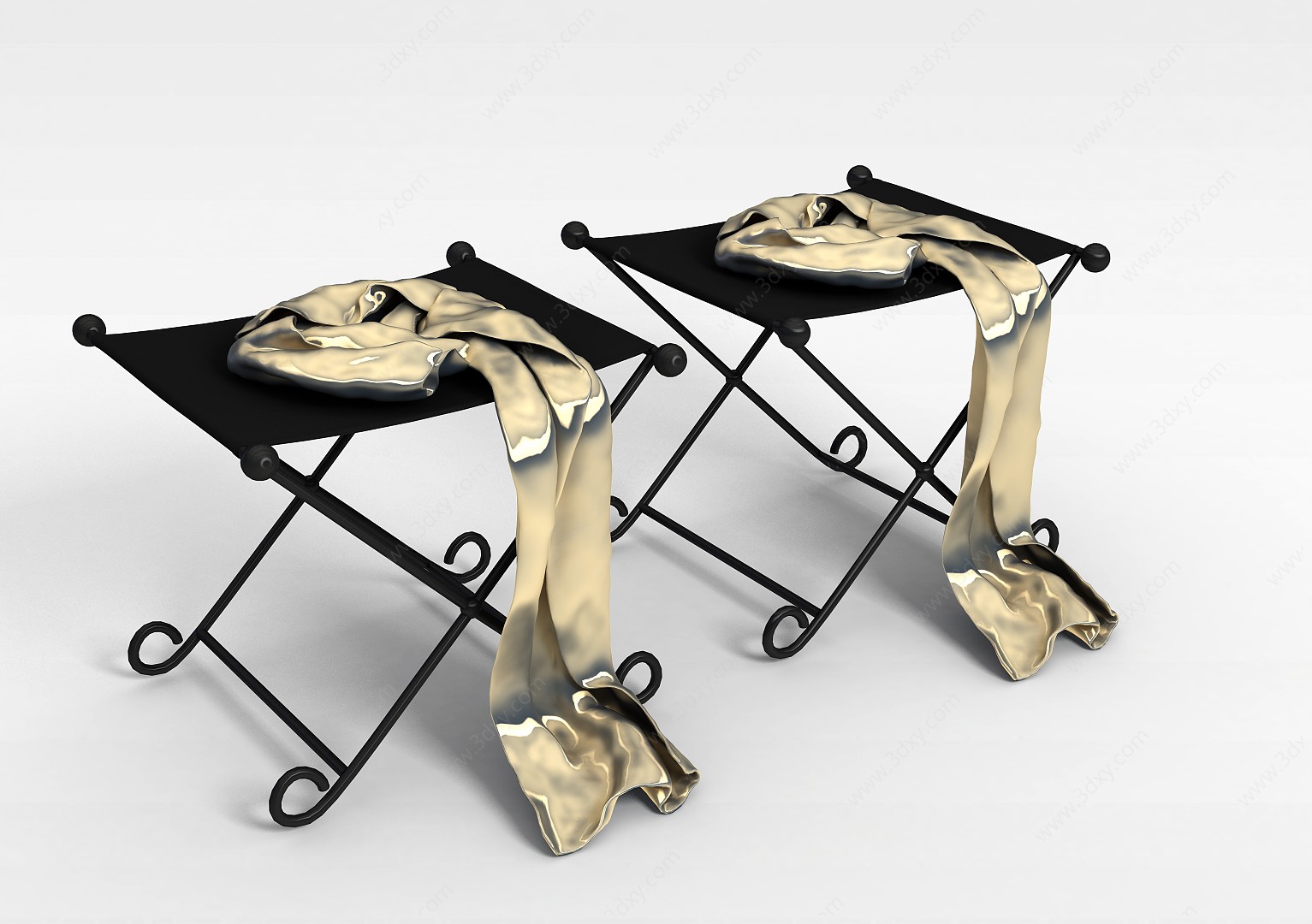折叠椅子3D模型