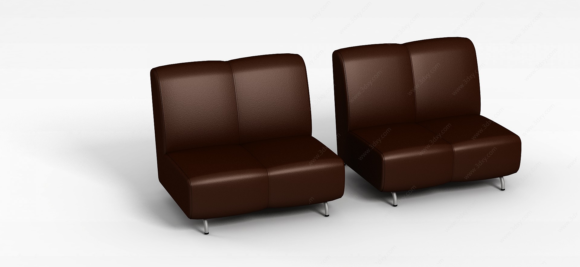 办公室真皮沙发椅3D模型