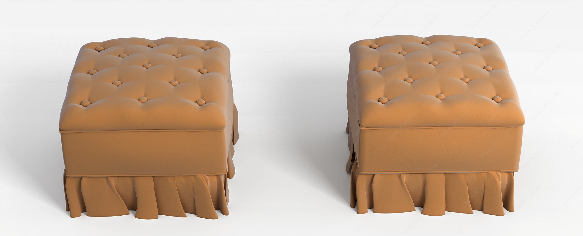 布艺沙发凳3D模型