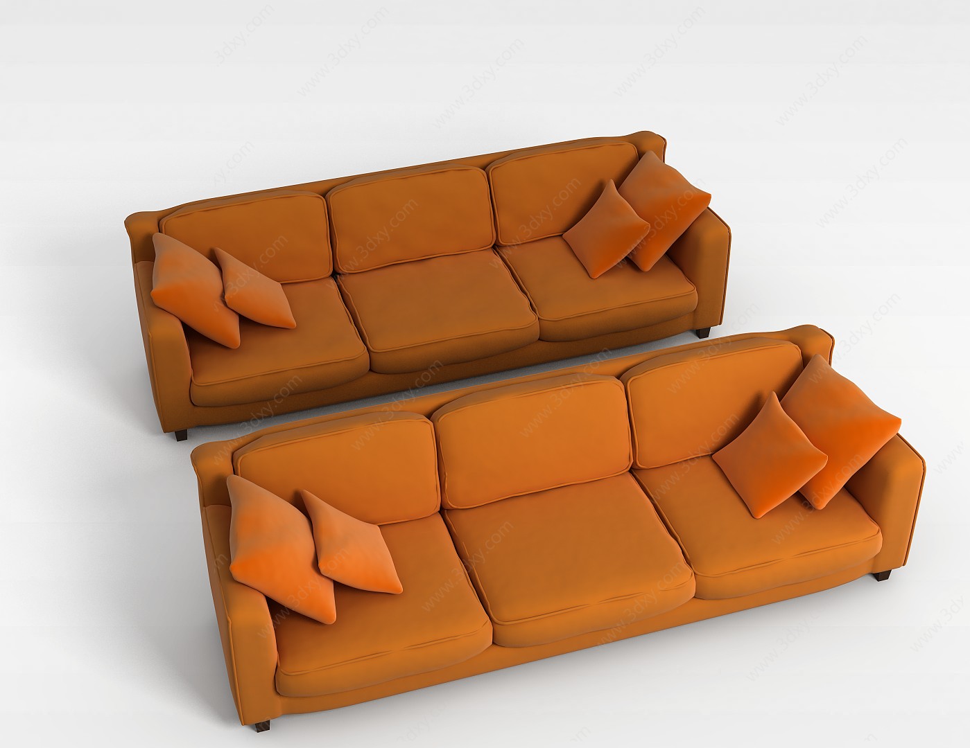 客厅布艺沙发3D模型