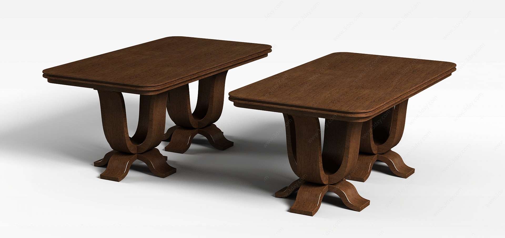 创意实木桌子3D模型