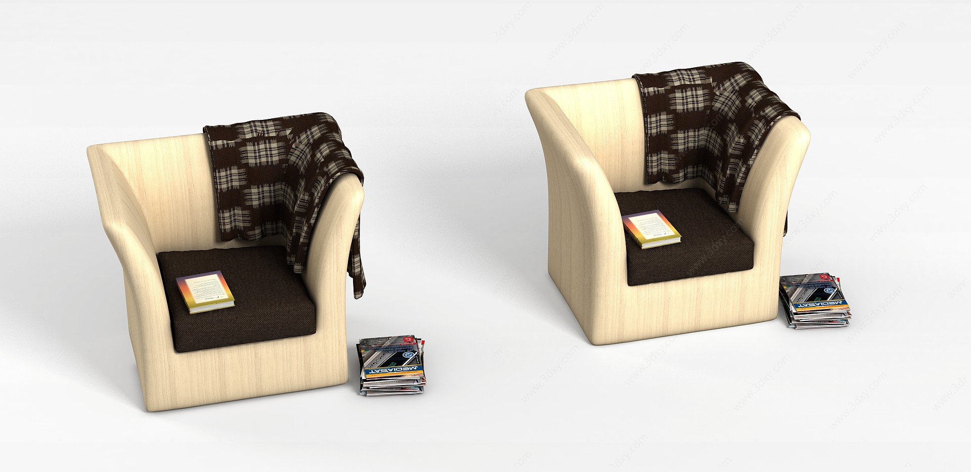 客厅沙发椅子3D模型