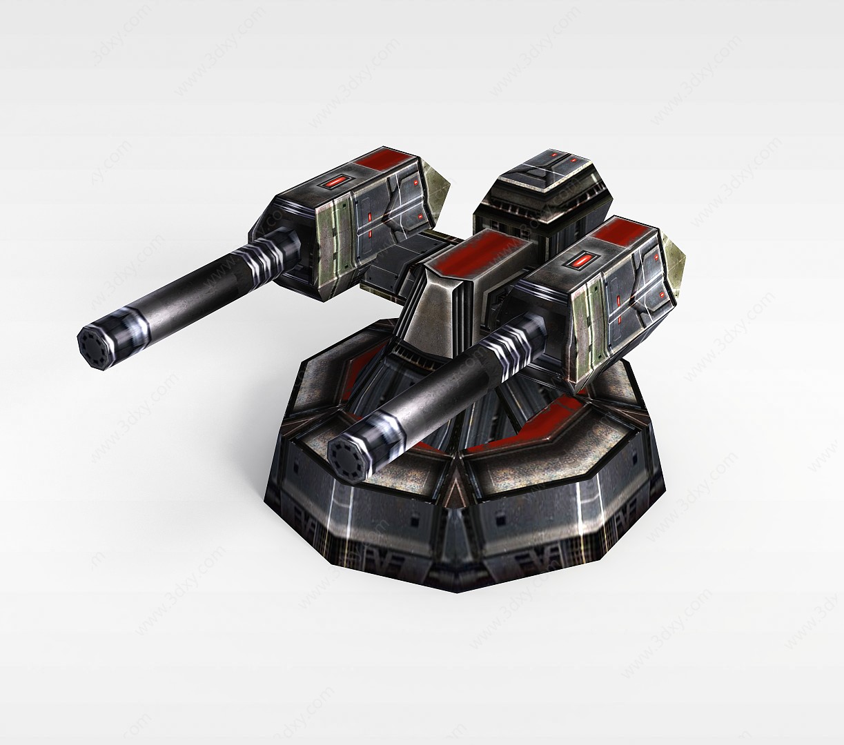 游戏道具装备炮塔3D模型