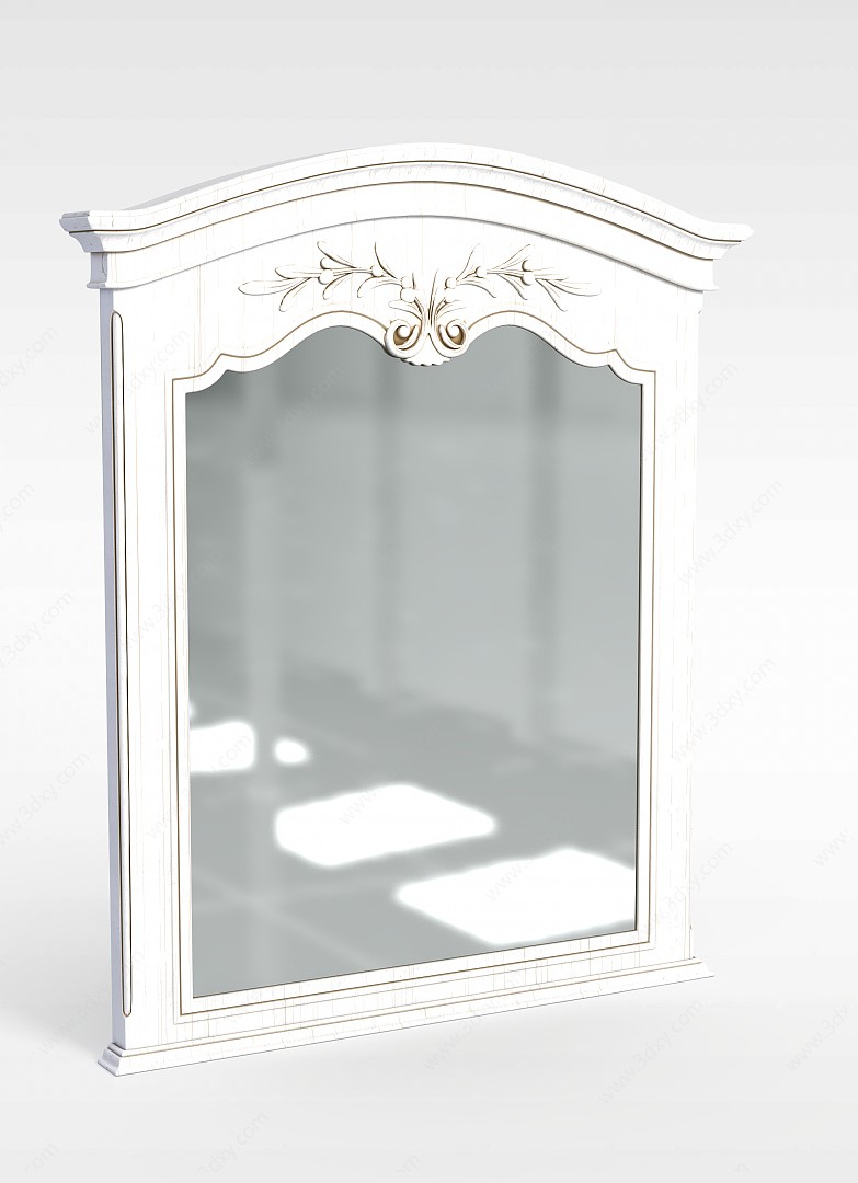 欧式装饰镜柜子3D模型