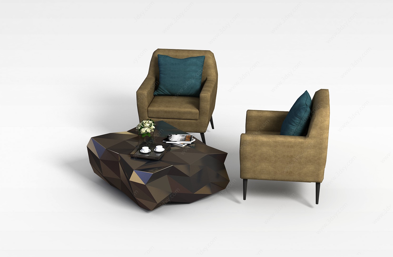 布艺沙发椅子3D模型