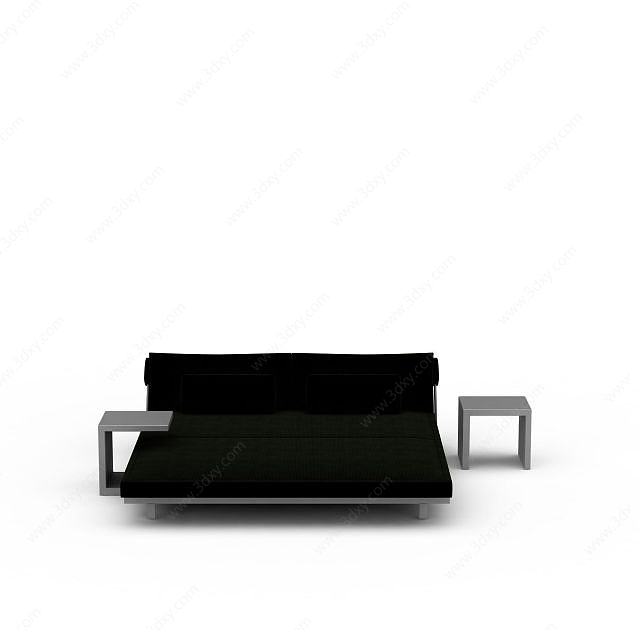 现代风格沙发床3D模型