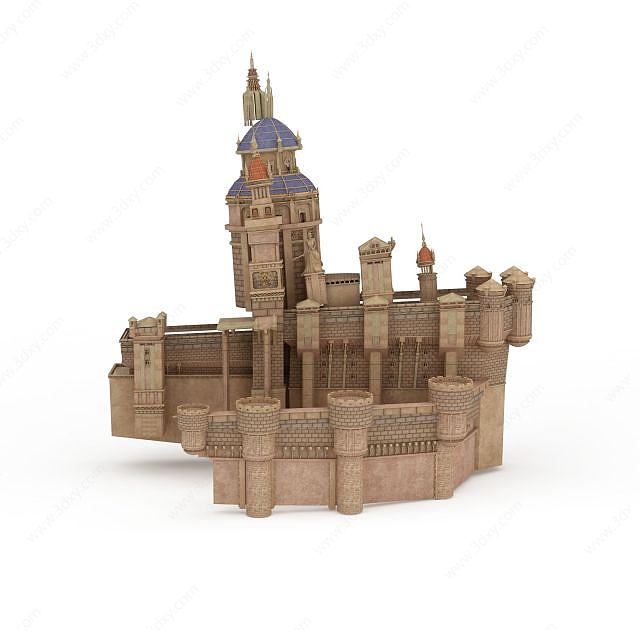 游戏城堡3D模型