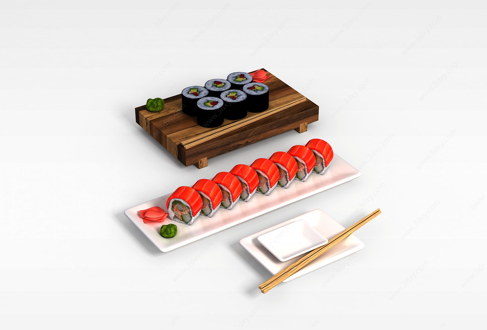 寿司3D模型
