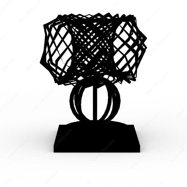 抽象雕塑3D模型
