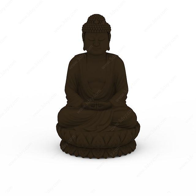如来佛祖雕像3D模型