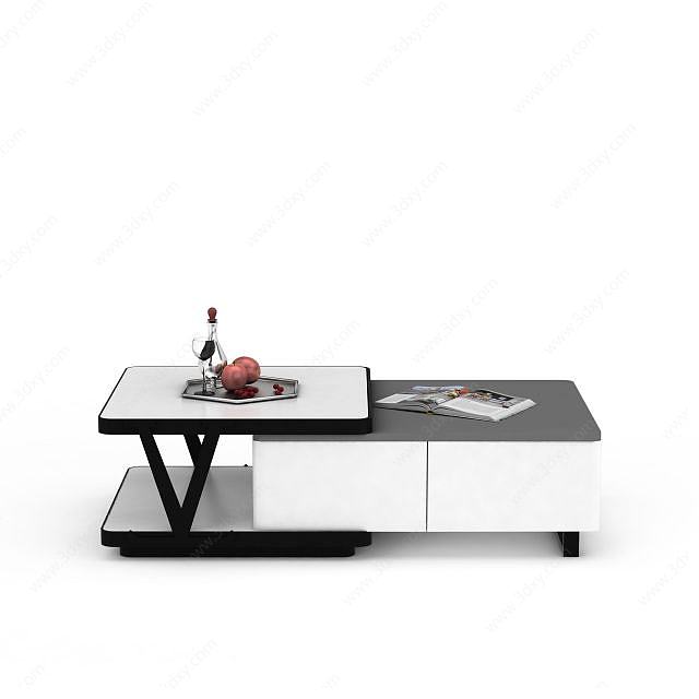 客厅桌几3D模型