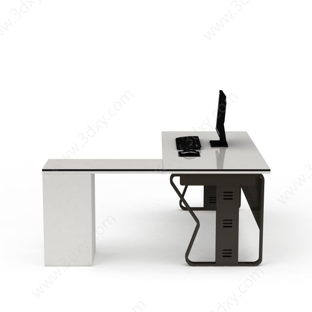 简易办公桌子3D模型