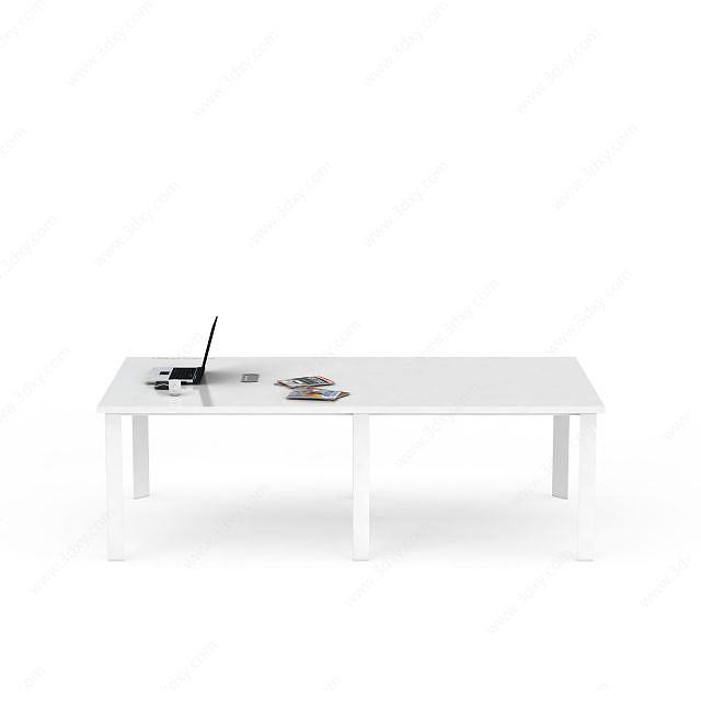 简易办公桌3D模型