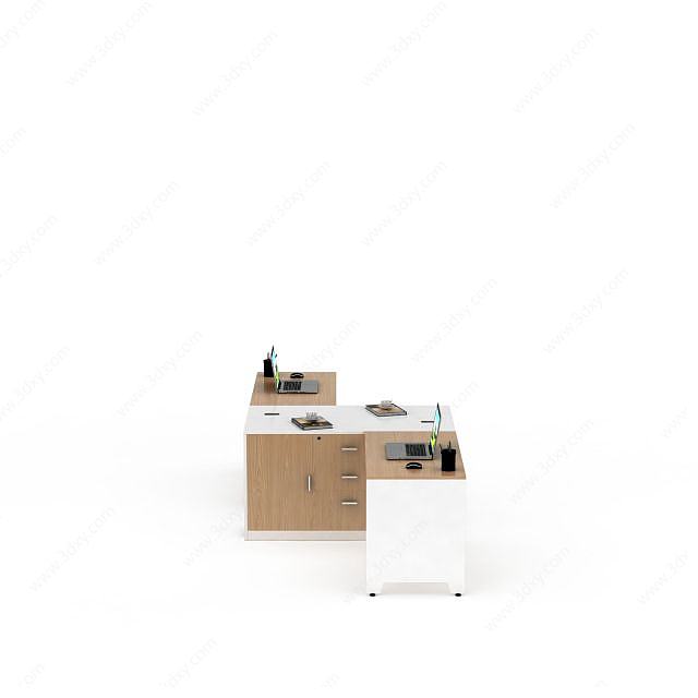 办公室桌子3D模型