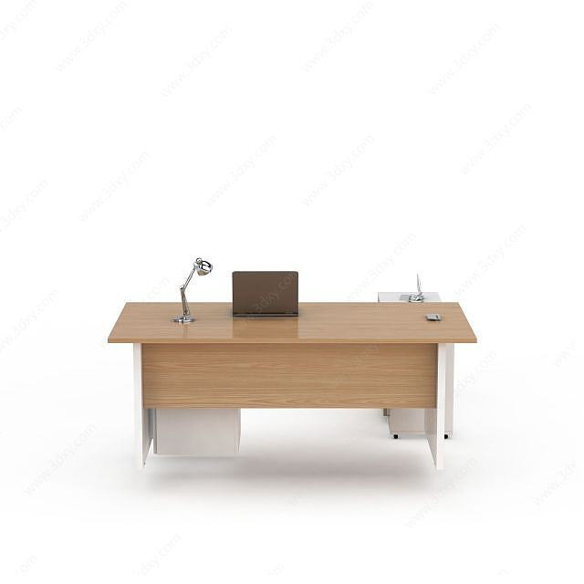办公室电脑桌3D模型