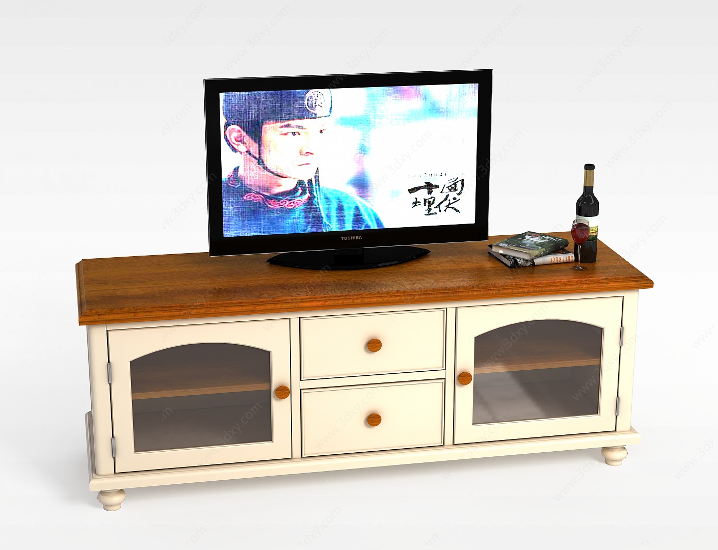 客厅电视柜3D模型