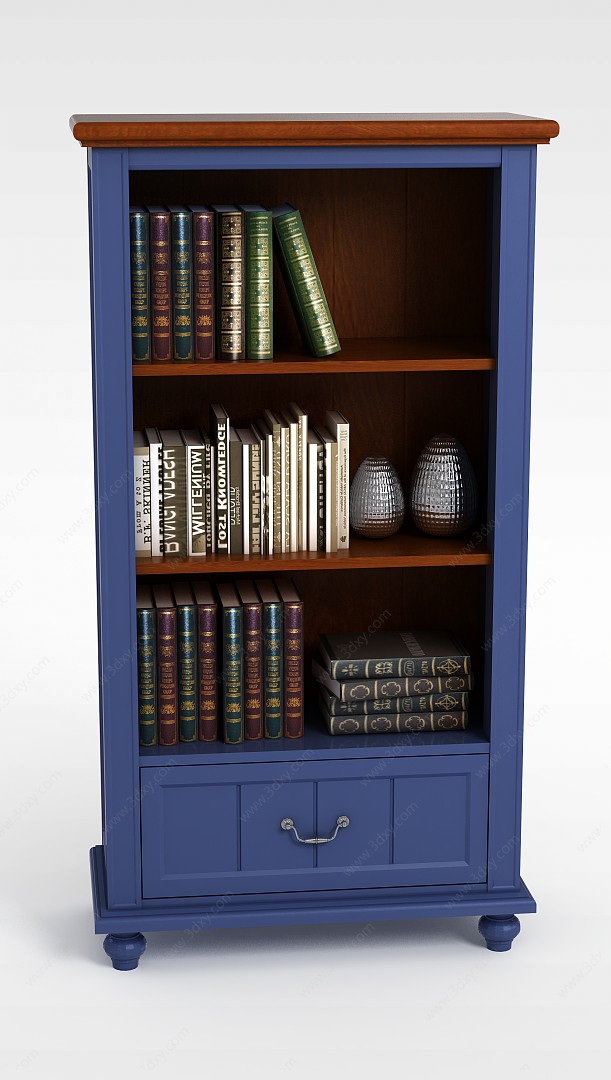 简易书柜3D模型