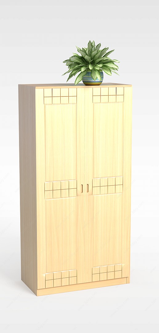 双开门衣柜3D模型