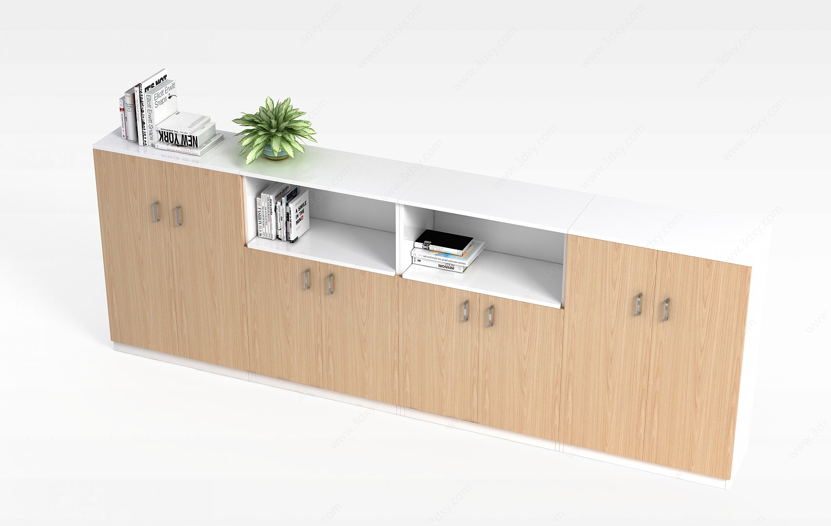 现代风格办公室柜子3D模型