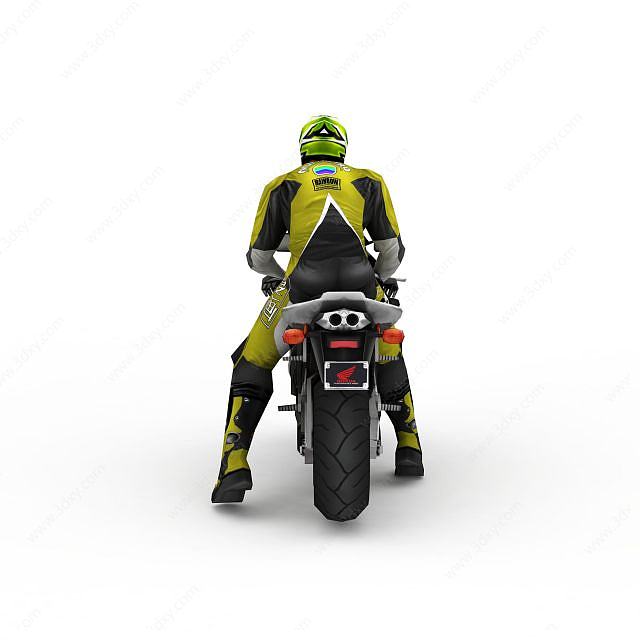 摩托车跑车3D模型