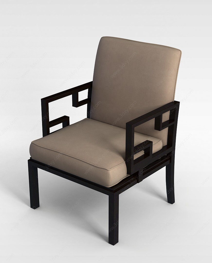 新中式会客椅3D模型