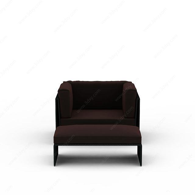 客厅休闲桌椅3D模型