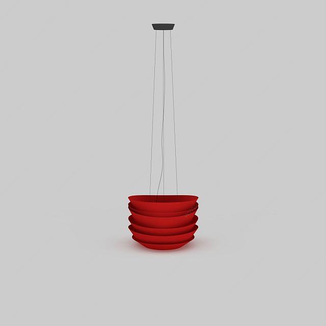 咖啡厅吊灯3D模型