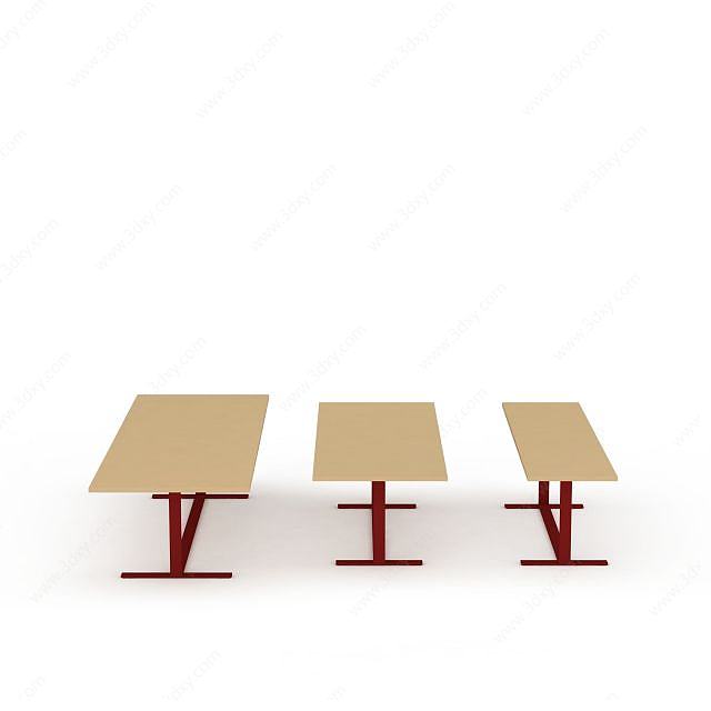 简易休闲桌子3D模型