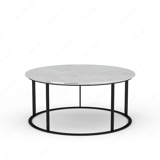 休闲圆形桌子3D模型