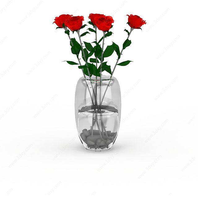 花瓶摆设3D模型