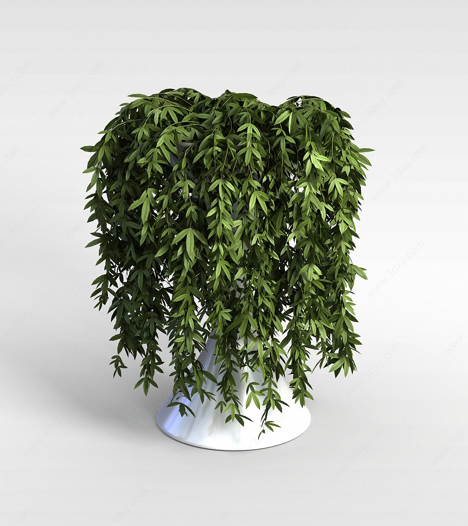 绿叶盆栽3D模型