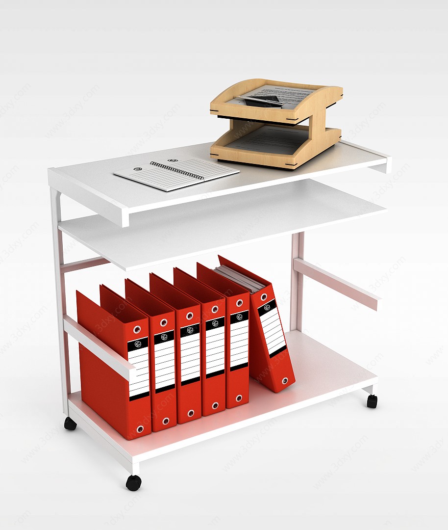 办公室书架3D模型