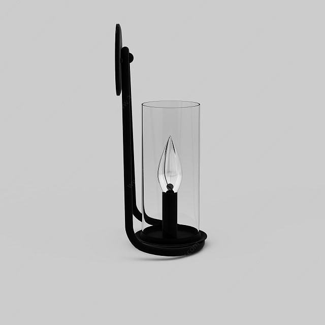 蜡烛壁灯3D模型