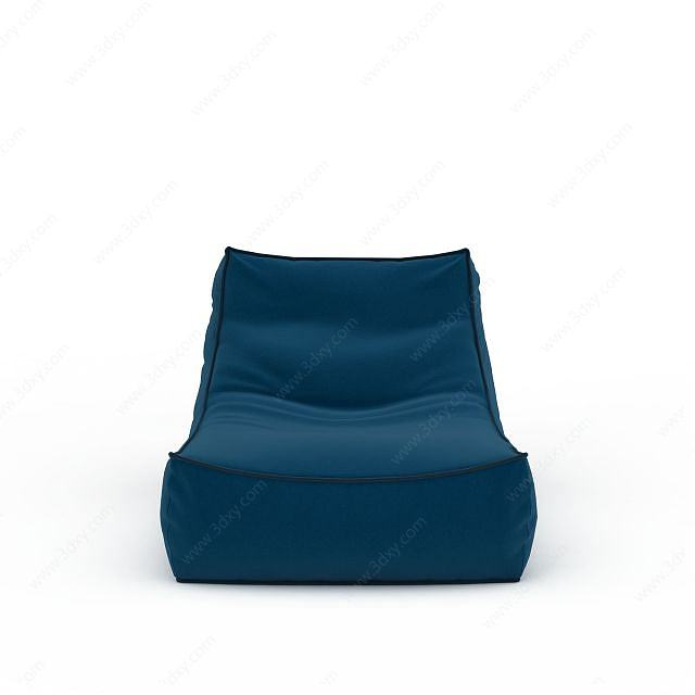 布艺躺椅3D模型