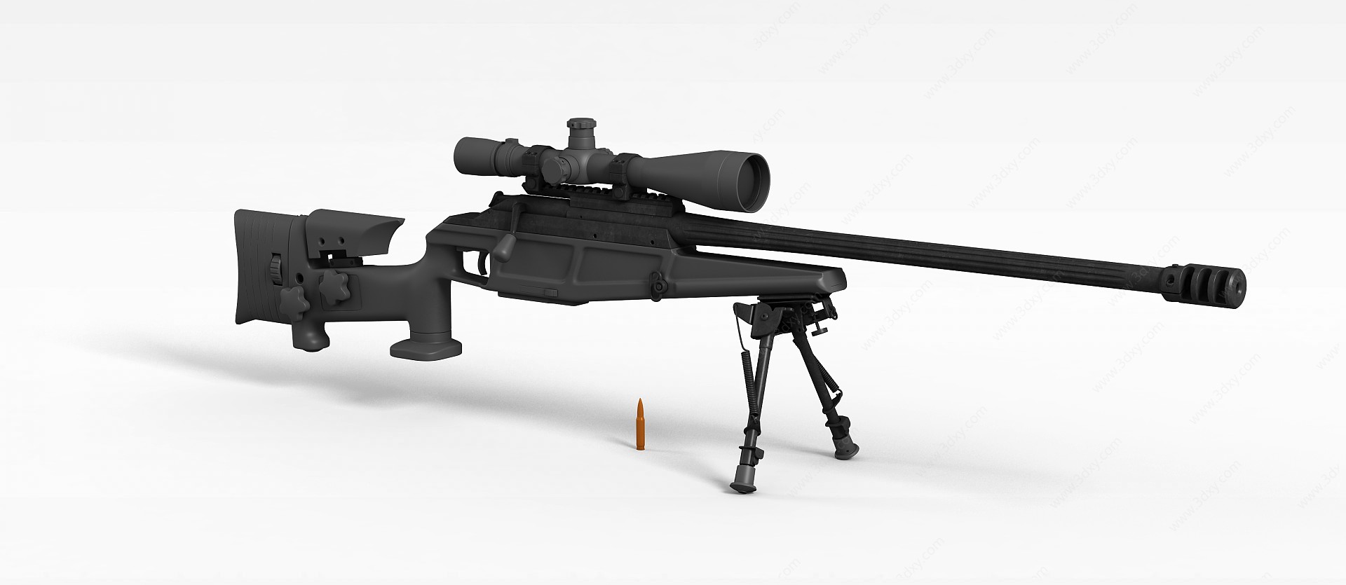突击步枪3D模型