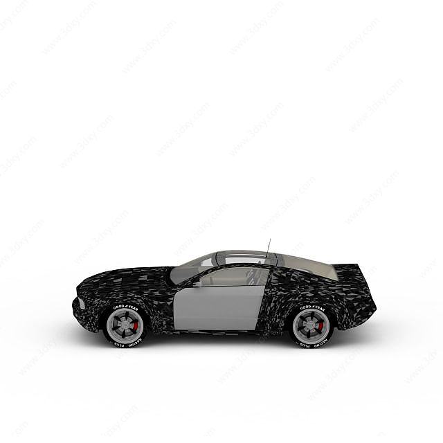 花纹赛车3D模型