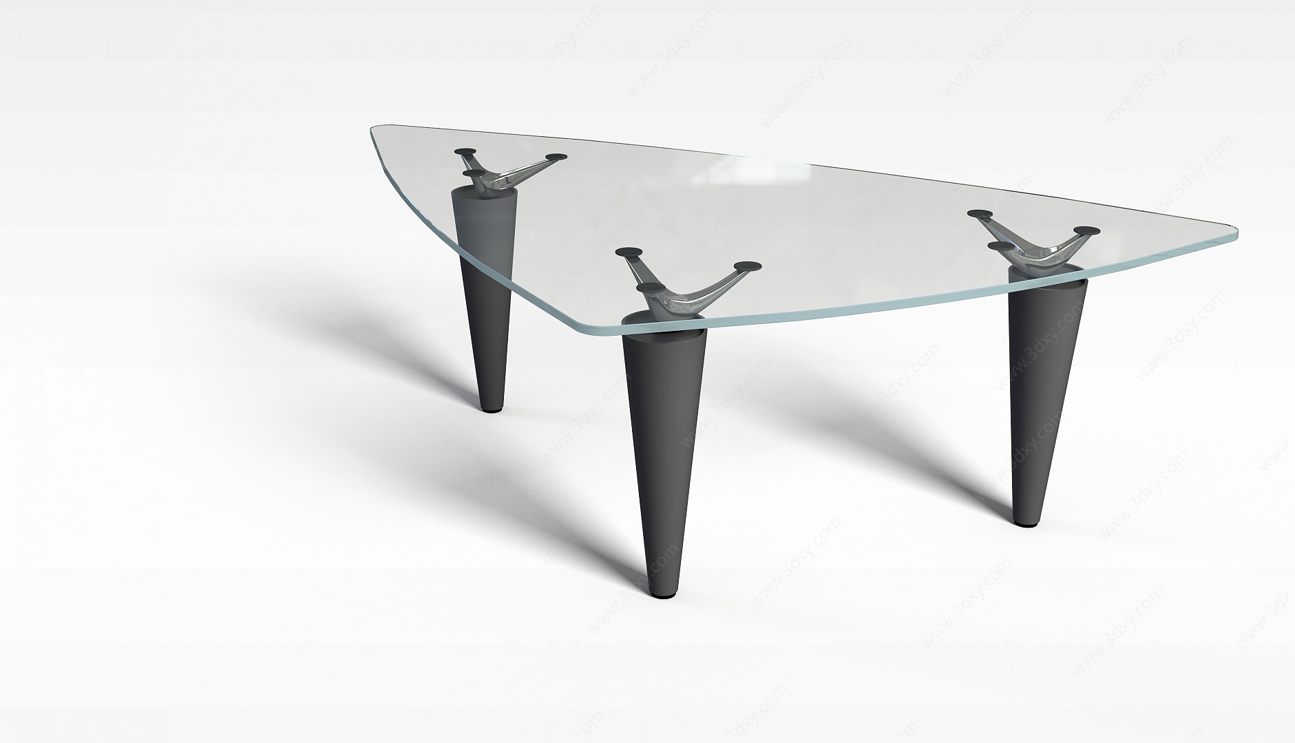 三角玻璃桌3D模型