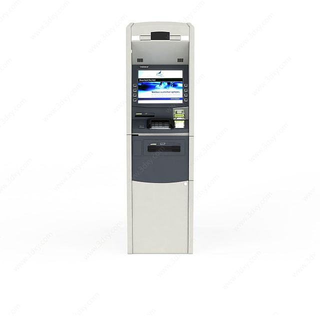 自助ATM取款机3D模型