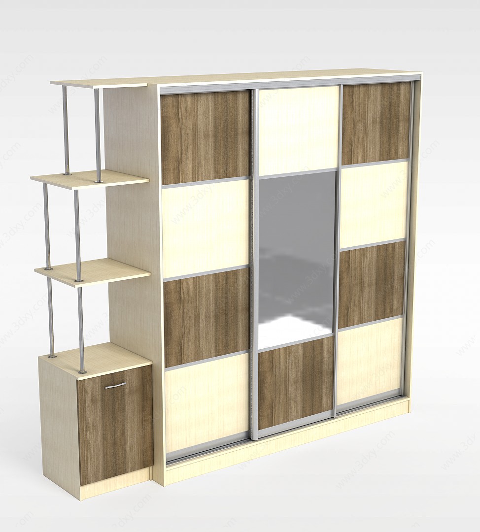 现代风格卧室柜子3D模型